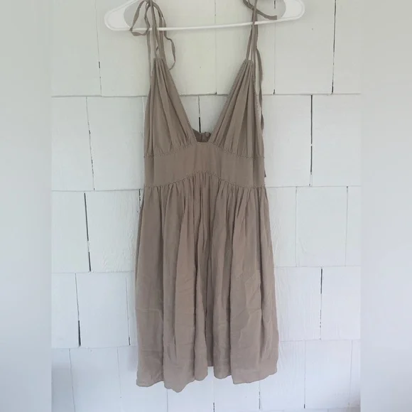 Garage | Dresses | Garage Brown Halter Mini Dress | Poshmark